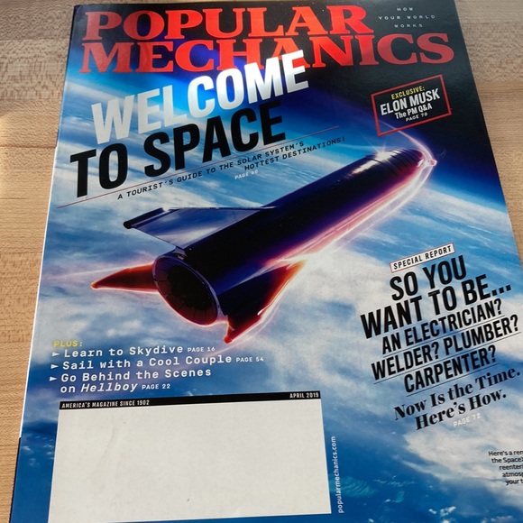 2 SPACE POPULAR MECHANICS MAGAZINES: Welcome to Space / The Next Giant Leap - Picture 3 of 12